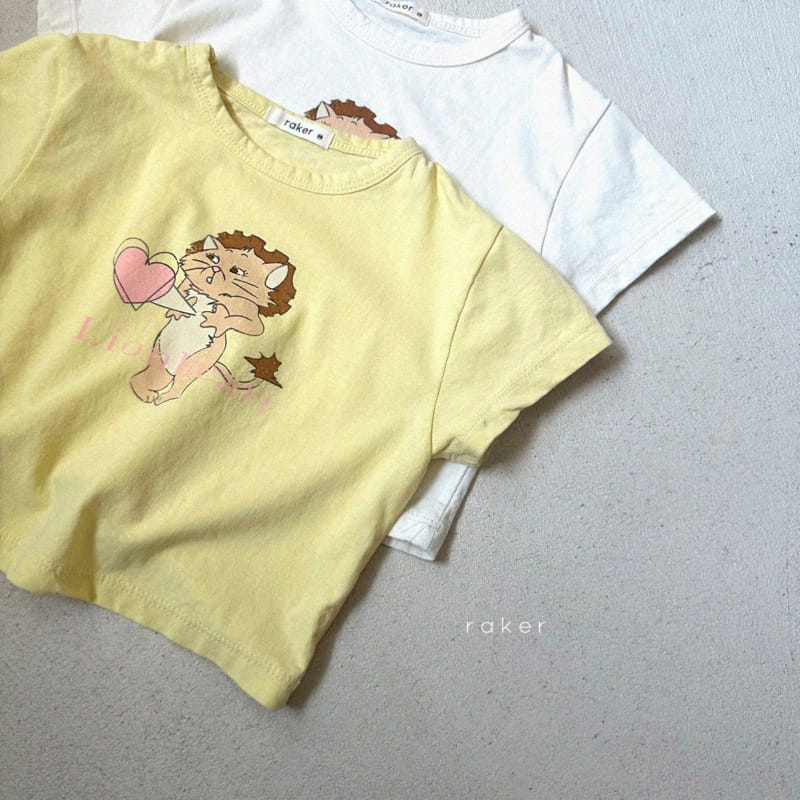 Raker - Korean Children Fashion - #kidsshorts - Lion Heart Tee - 7