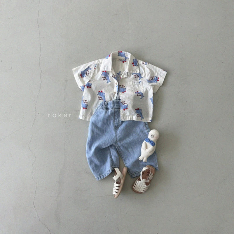 Raker - Korean Children Fashion - #minifashionista - Y Collar Shirt - 8