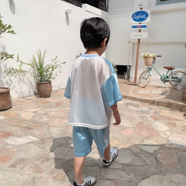 Saint Doll - Korean Children Fashion - #kidsshorts - Rugby B Neck Tee - 10