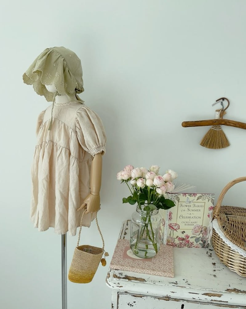 Studio M - Korean Children Fashion - #stylishchildhood - Rooming Linen One-piece - 3