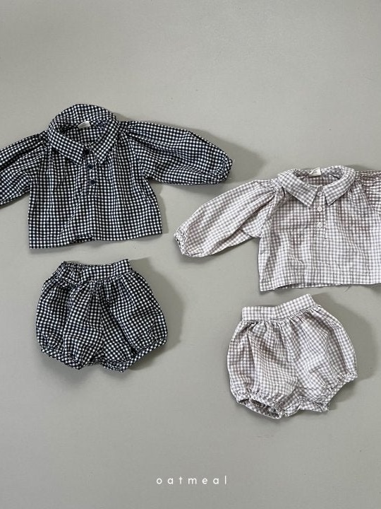 Vienna Check Bloomer Set