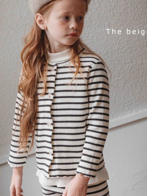 Stripe Slim Cardigan