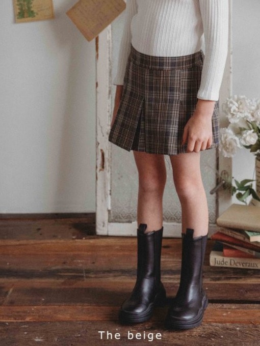 Pintuck Pleats Skirt Pants