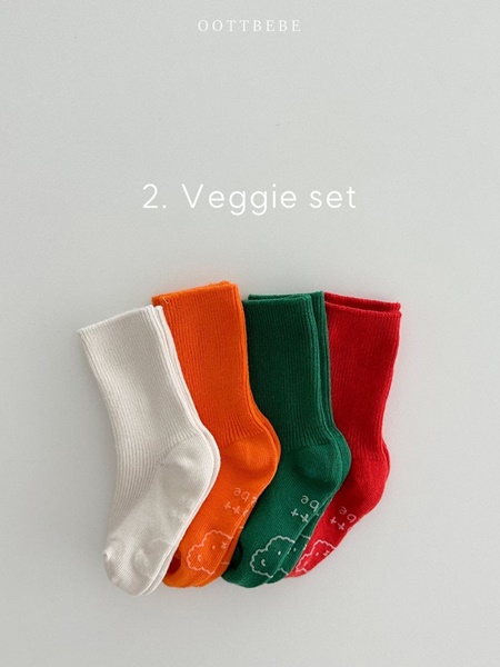 Rabinbow Socks – Veggie Set