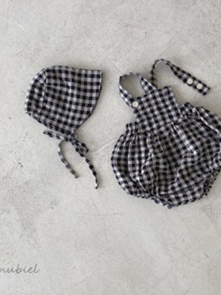 Check Romper with Bonner