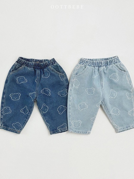 Bear Denim Baggy Pants