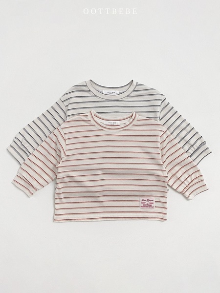 Two Tone Stripe Banding Tee