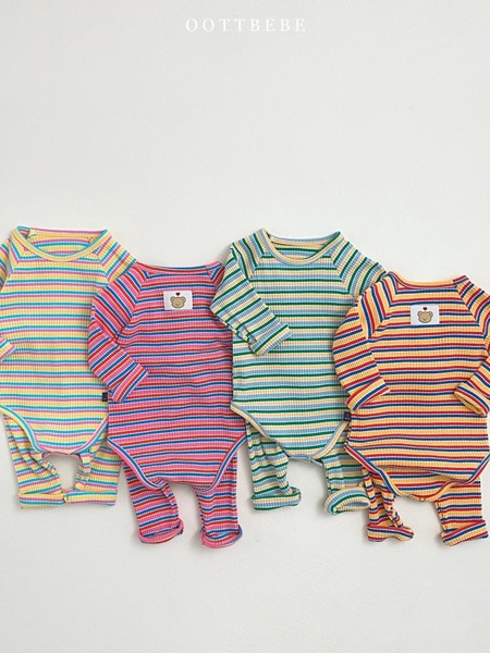 Colorful Romper+Leggings Set