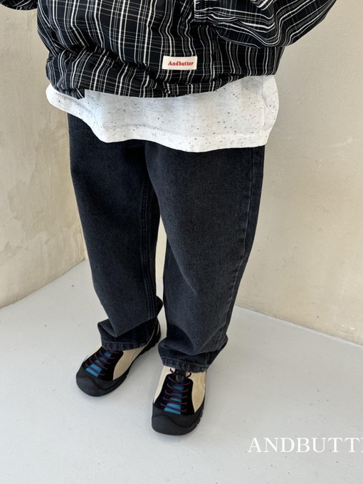 Stone Black Denim Pants