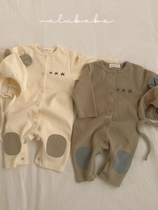 Bebe Powder Bread Patch Boydsuit