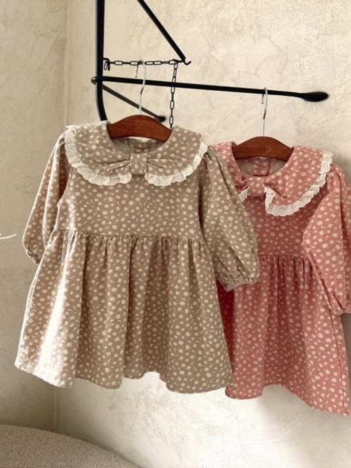 Bebe Flower Collar One-piece