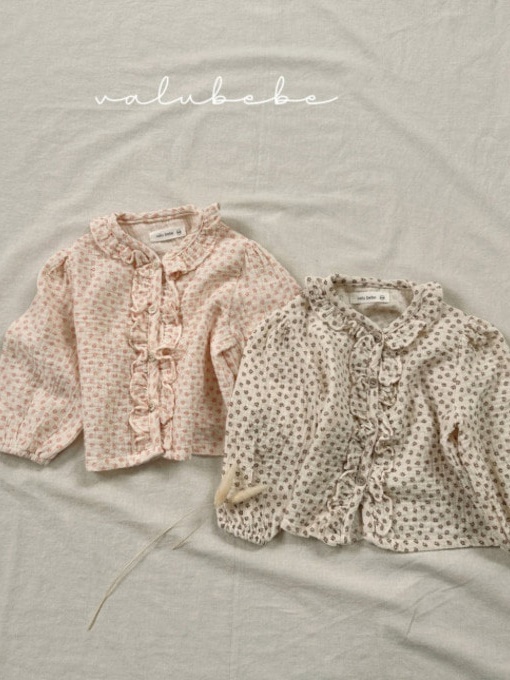 Small Flower Frill Cardigan