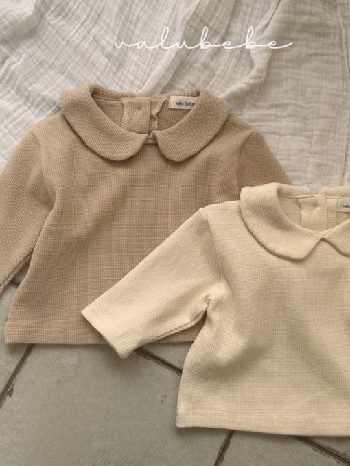Waffle Round Collar Tee