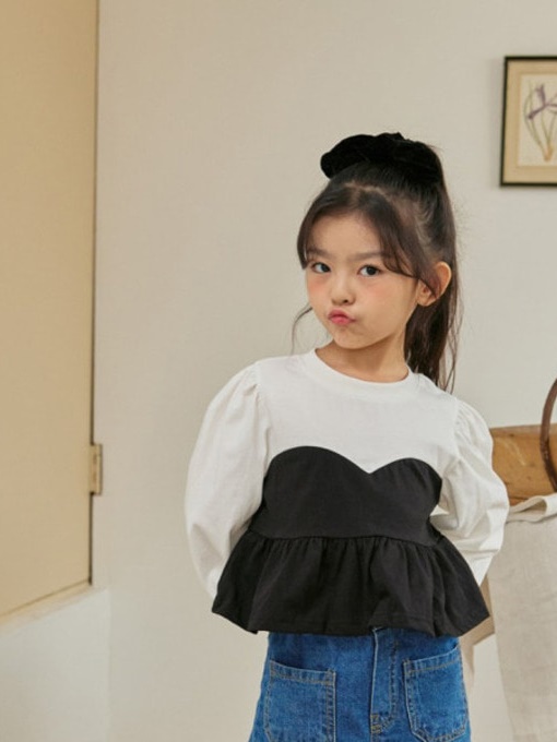 Two Tone Puff Tee