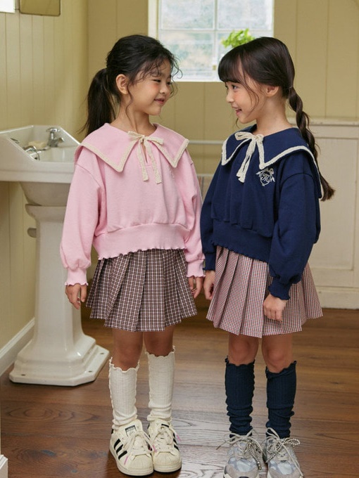 Check Pleats Skirt