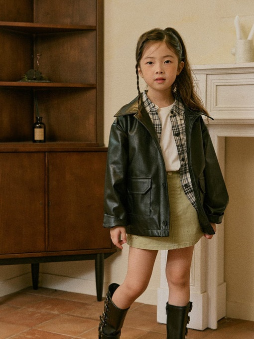 Half Leather Jacket