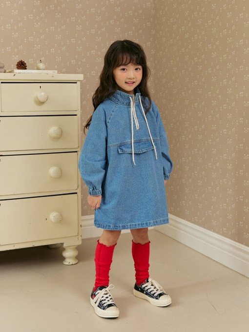 Denim Anorak One-piece
