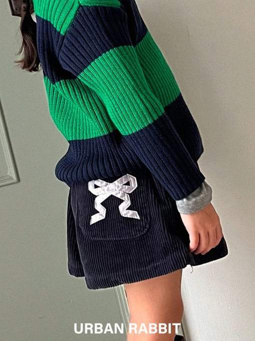 A Line Ribbon Short Pants