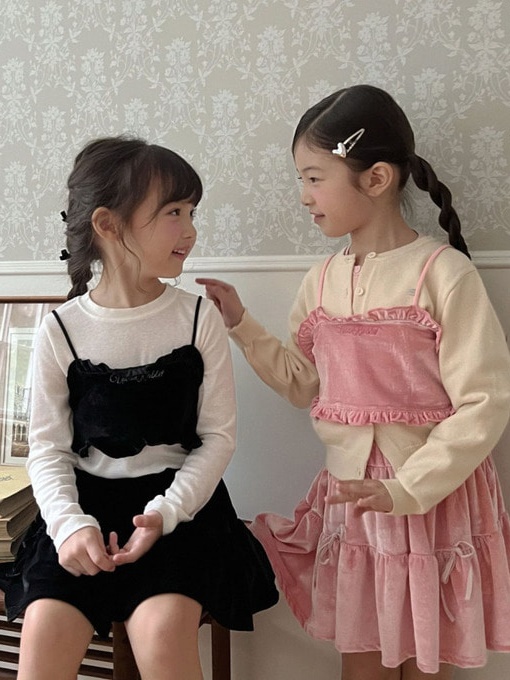 Smocked Velvet Bustier