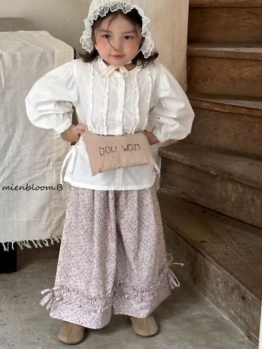 Frill Flower Pants