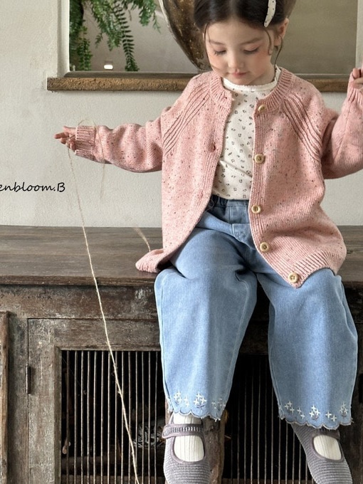 Embroidery Denim Pants