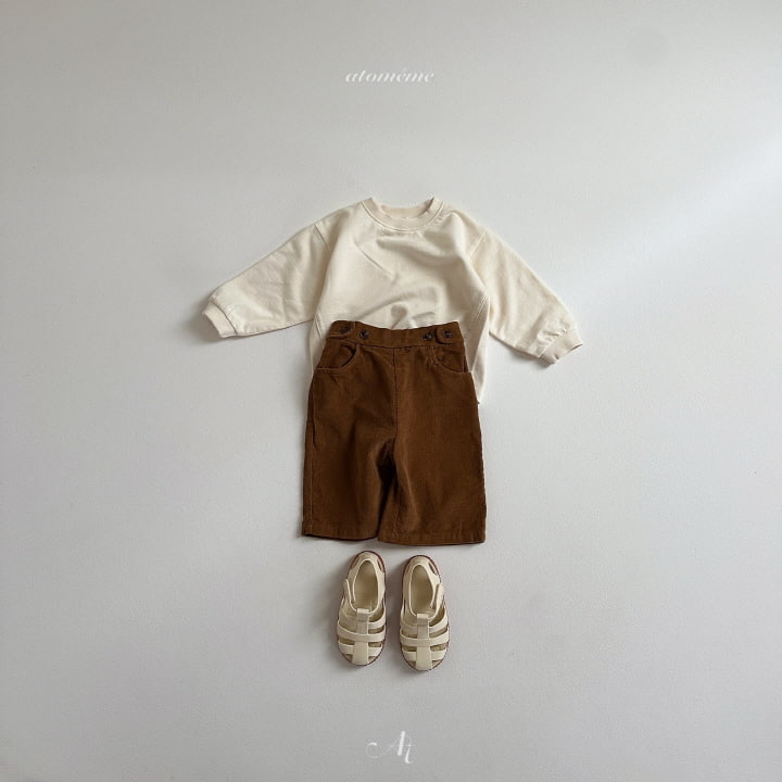 Atomeme - Korean Baby Fashion - #babygirlfashion - Vetiver Slit Sweatshirts - 11