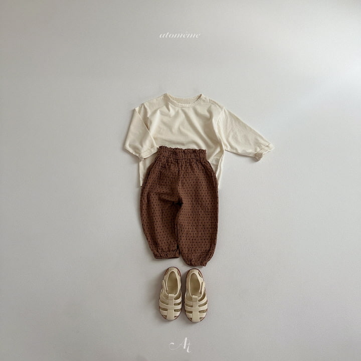 Atomeme - Korean Baby Fashion - #babyoutfit - Muslin Floral Jogger Pants - 11