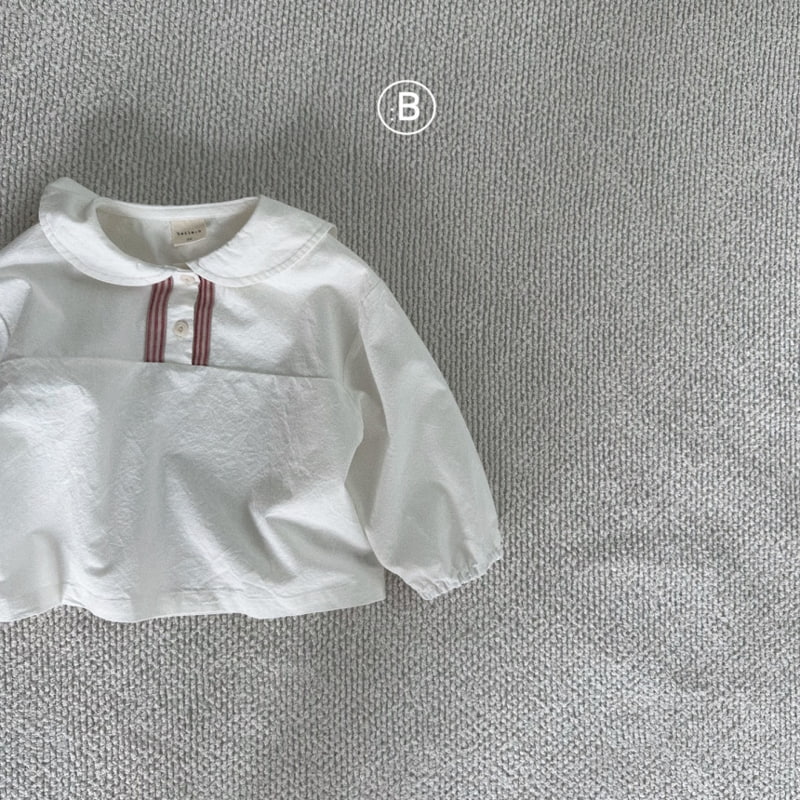 Bella Bambina - Korean Children Fashion - #kidsshorts - Tie Blouse - 3