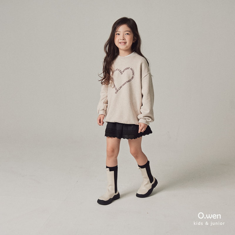 O Wen - Korean Children Fashion - #magicofchildhood - Heart Lettering Sweatshirts - 10
