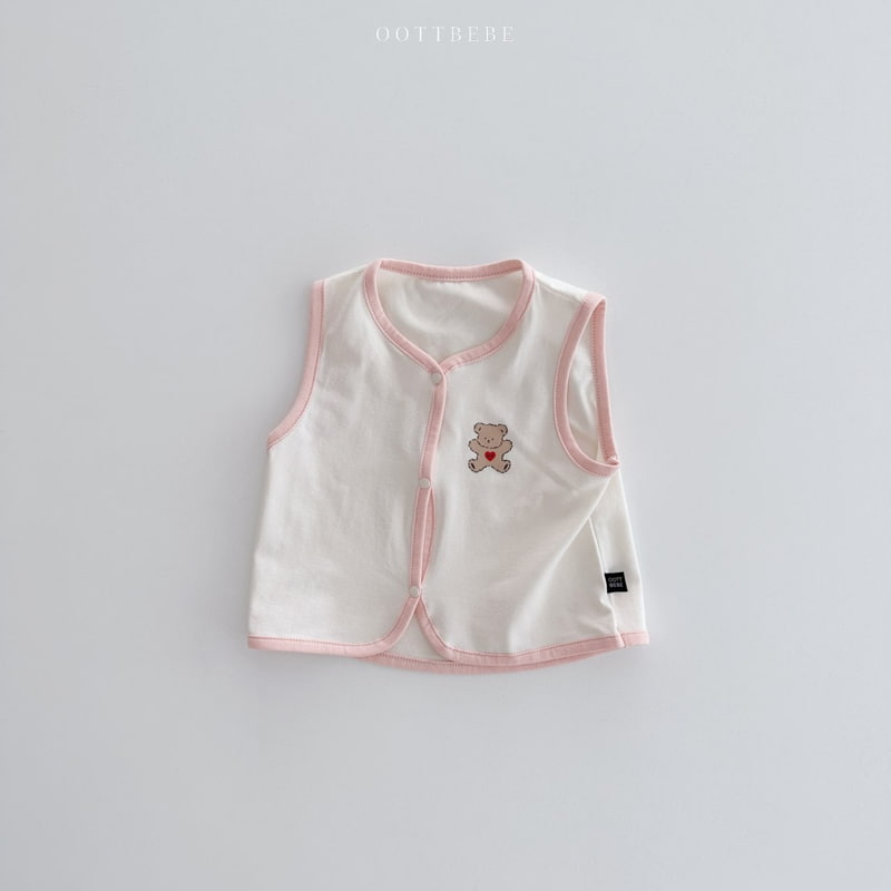 Oott Bebe - Korean Baby Fashion - #babygirlfashion - Sweet Modal Vest - 2