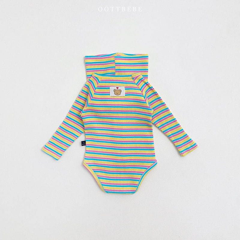 Oott Bebe - Korean Baby Fashion - #babywear - Colorful Romper+Leggings Set - 10