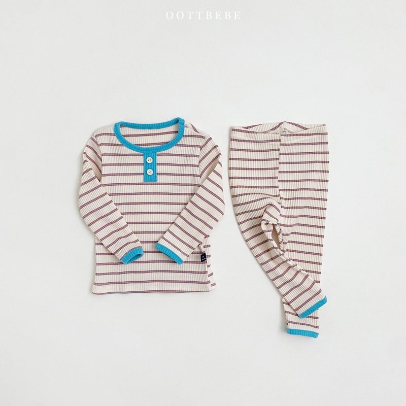 Oott Bebe - Korean Children Fashion - #discoveringself - Color Stripe Easywear
