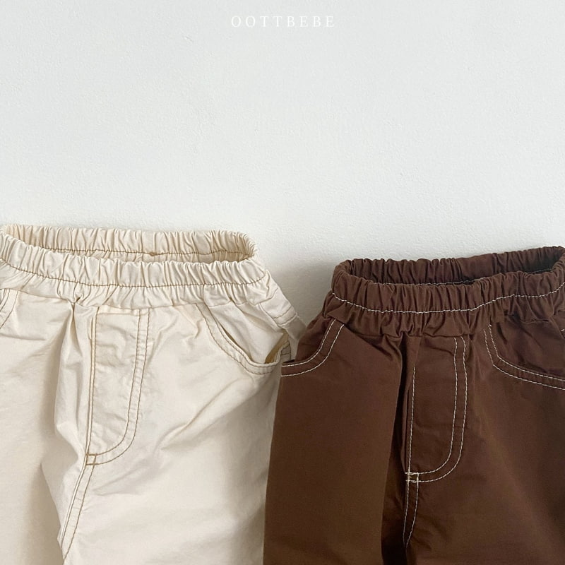 Oott Bebe - Korean Children Fashion - #magicofchildhood - Chino Stitch Pants - 3