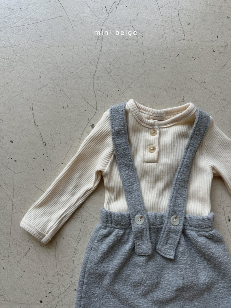 The Beige - Korean Baby Fashion - #babylifestyle - Bear Suspender Pants - 7