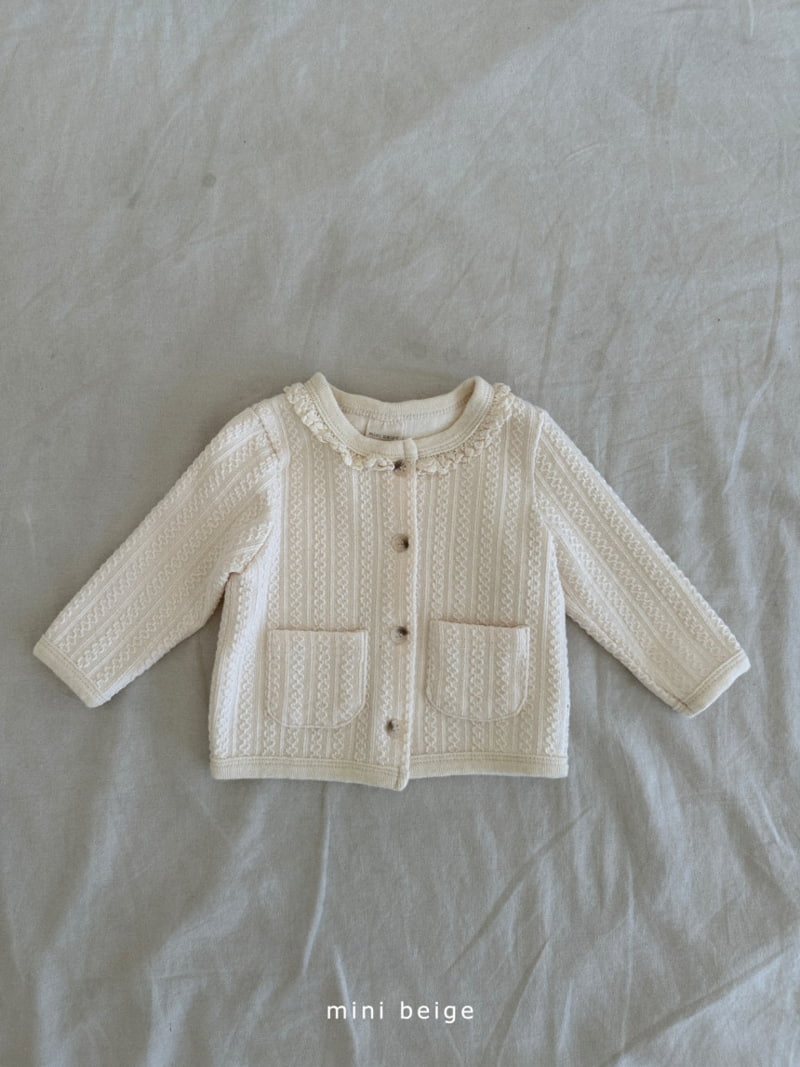 The Beige - Korean Baby Fashion - #onlinebabyshop - Pocket Cardigan - 5