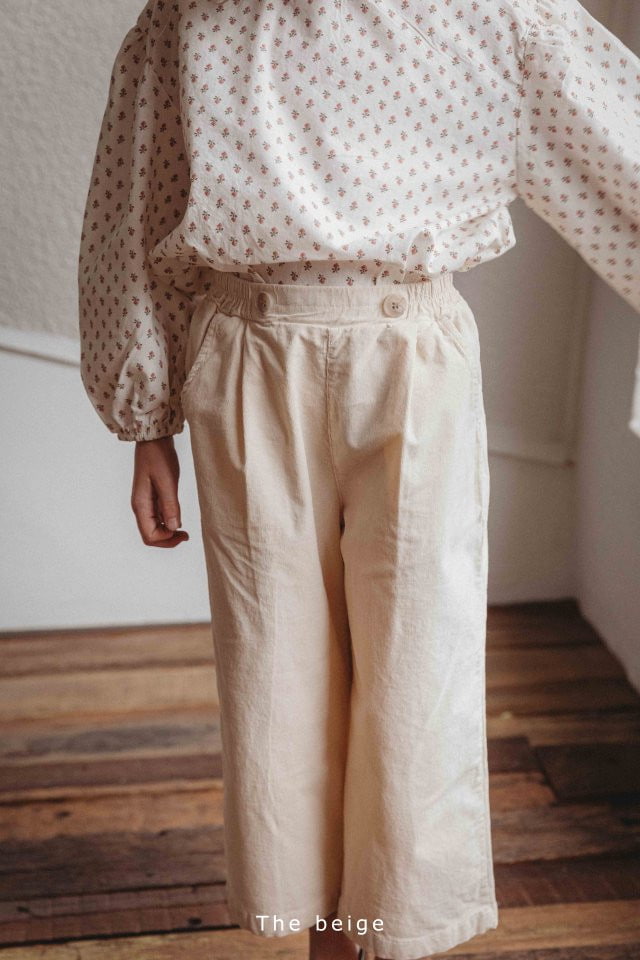 The Beige - Korean Children Fashion - #discoveringself - Heart Cordury Pants - 10