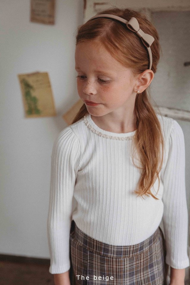 The Beige - Korean Children Fashion - #minifashionista - Solid Lace Tee