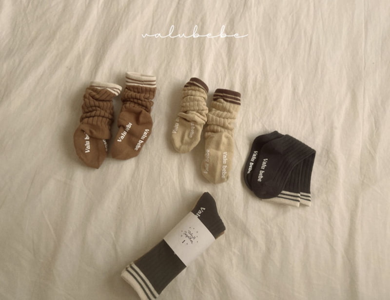 Valu Bebe - Korean Baby Fashion - #onlinebabyboutique - Rib Line Socks - 2
