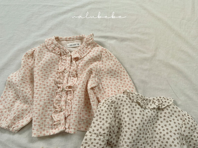 Valu Bebe - Korean Baby Fashion - #onlinebabyboutique - Small Flower Frill Cardigan - 7