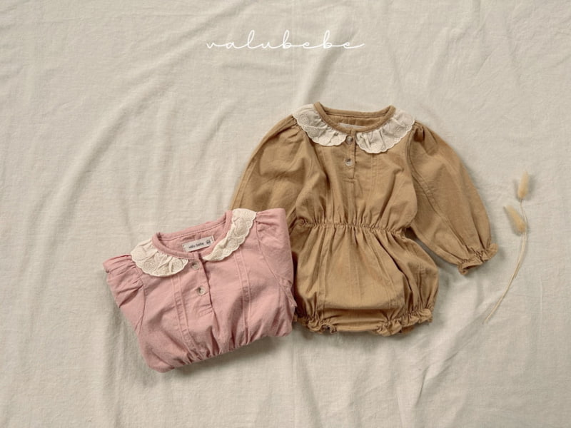 Valu Bebe - Korean Baby Fashion - #smilingbaby - Bebe Lace Puff Boydsuit - 2