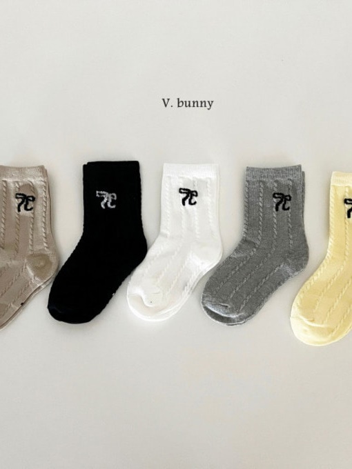 5 Color Ribbon Socks