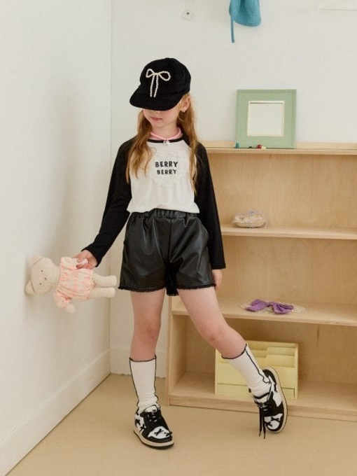 Leather Short Pants