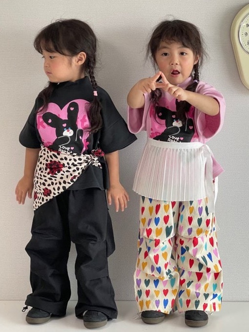 Heart Black Pants