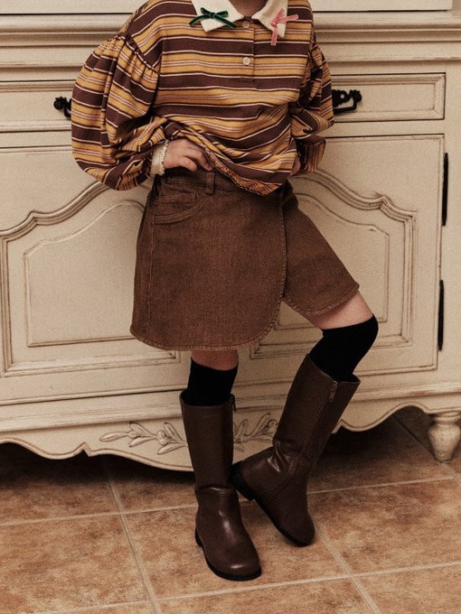 Wrap Span Skirt Pants