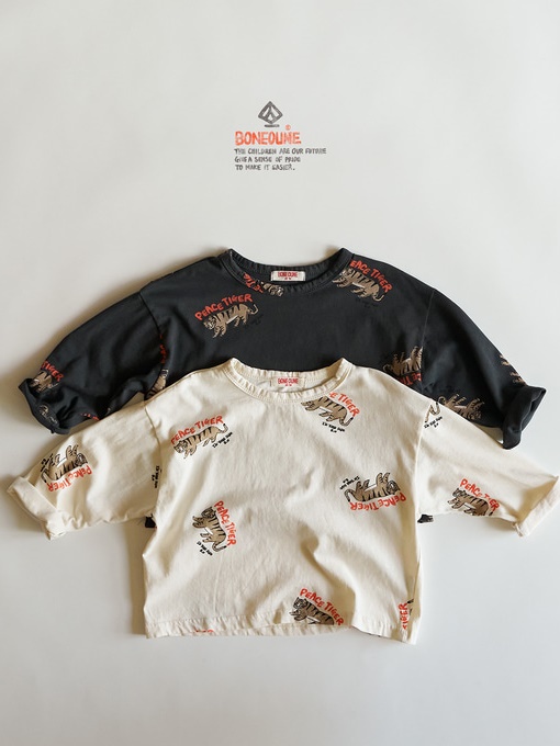 Peach Tiger Single Tee