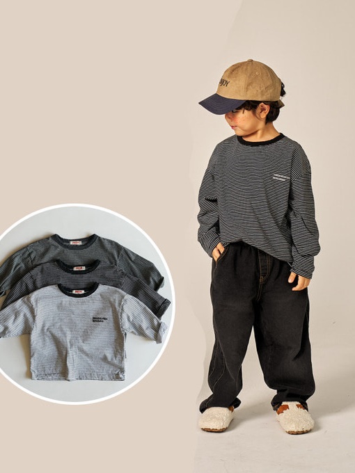 Mono Small Stripe Tee