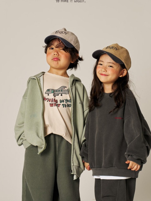 Lettering Hood Zip-up