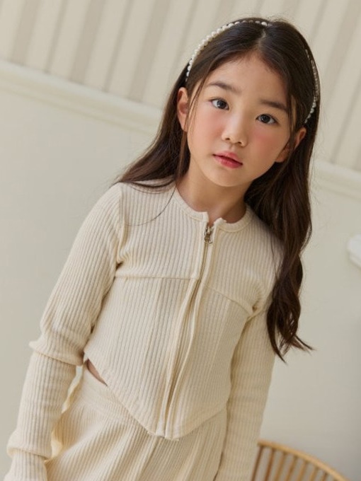 Slim Rib Zip-up