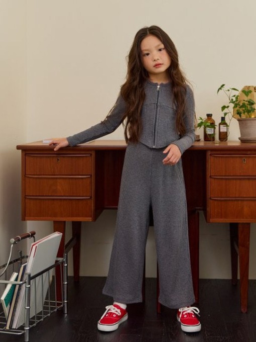 Rib Wide Pants