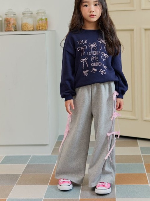 Ribbon Girls Pants